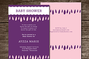Baby Shower Invitation clouds
