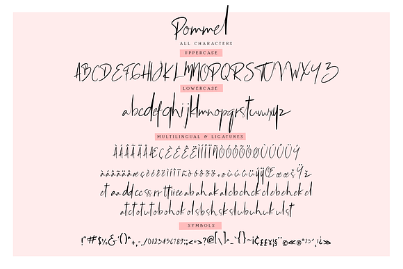 Pommel - Handstylish Font in Script Fonts - product preview 2
