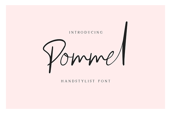 Pommel - Handstylish Font in Script Fonts - product preview 8