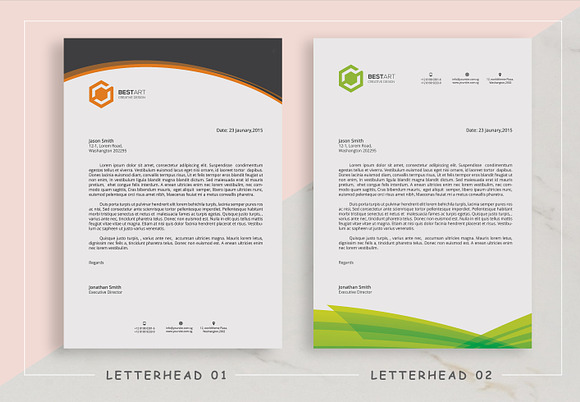 Letterhead Bundle in Stationery Templates - product preview 1