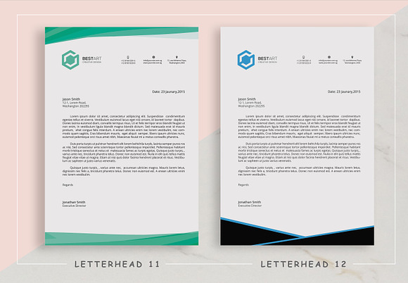 Letterhead Bundle in Stationery Templates - product preview 6