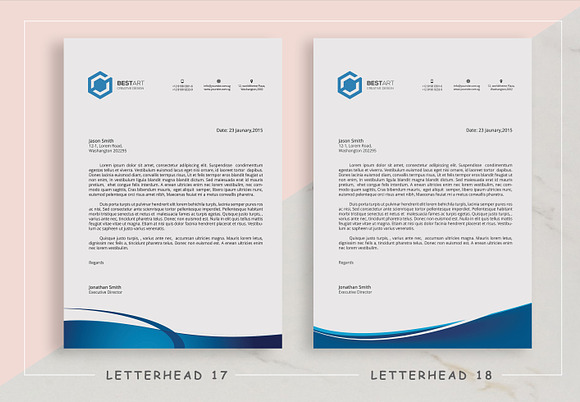 Letterhead Bundle in Stationery Templates - product preview 9