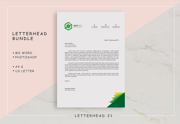 Letterhead Bundle in Stationery Templates - product preview 11