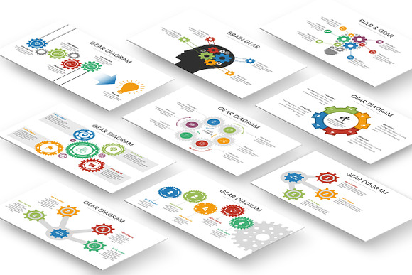 Gear Diagram Keynote Template in Keynote Templates - product preview 1