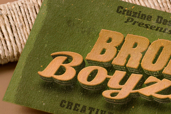 6 Retro/Vintage Text Mock-ups in Mockup Templates - product preview 4