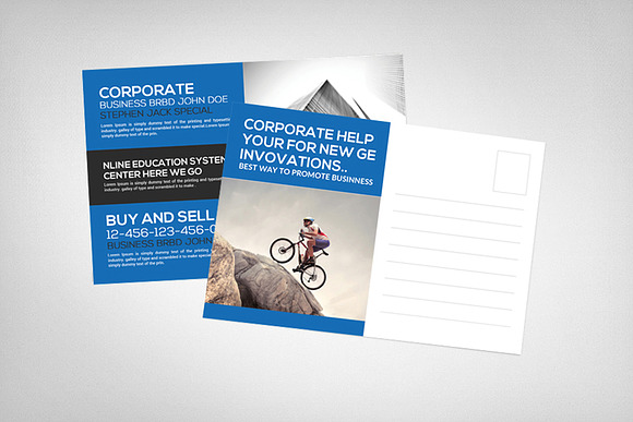 Creative Business Agency Postcard in Postcard Templates - product preview 1