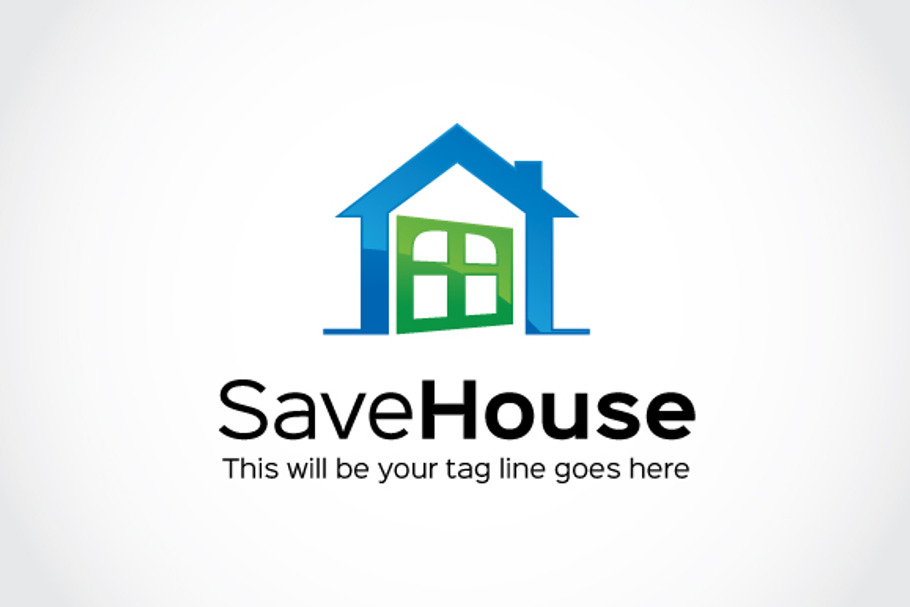 Save House Logo Template