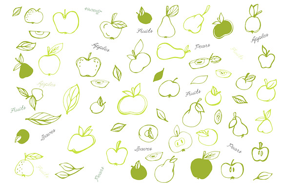 Apple Orchard vector collection in Illustrations - product preview 1