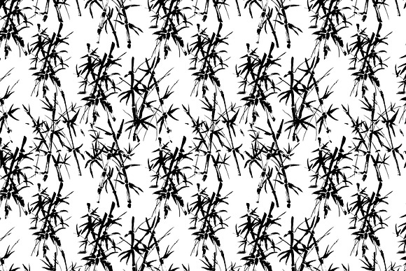 Vector patterns. JAPANESE BAMBOO in Illustrations - product preview 2