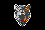 Wolf head logotype