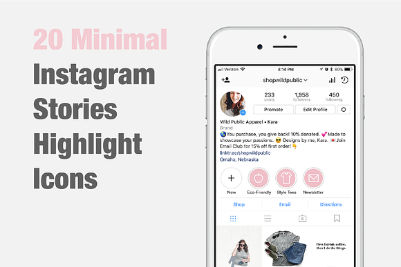 20 Instagram Stories Highlight Icons in Instagram Templates - product preview 7