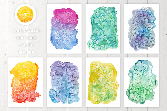 Watercolor Salted Textures in Textures - product preview 1