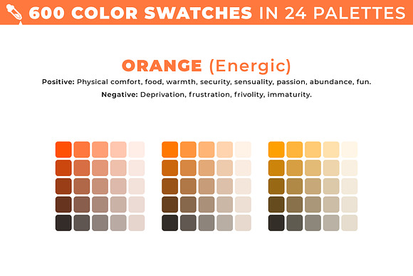 600 color swatches in 24 palettes in Photoshop Color Palettes - product preview 5