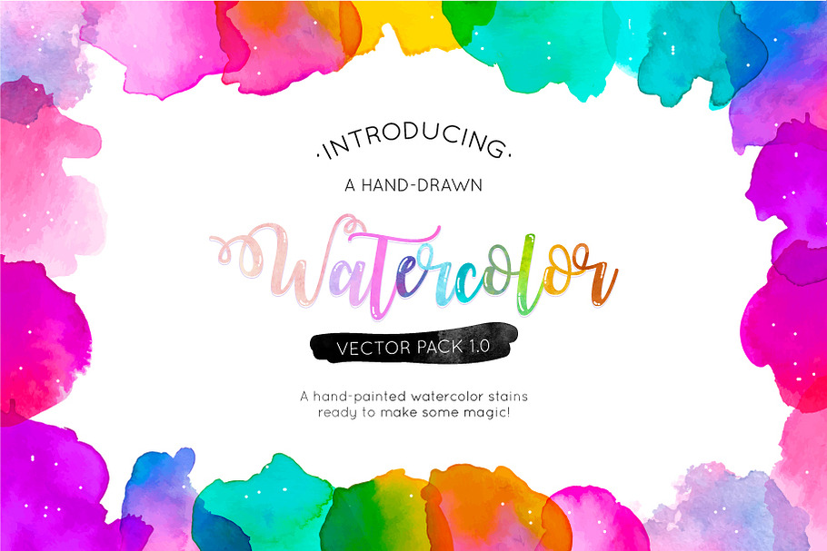 Watercolor Stains - Vector Pack 1.0 in Textures - product preview 8