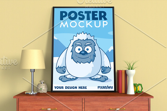 Poster and Photo Mockup 9 Scenes in Print Mockups - product preview 1