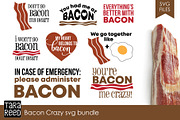 Bacon Crazy SVG Bundle