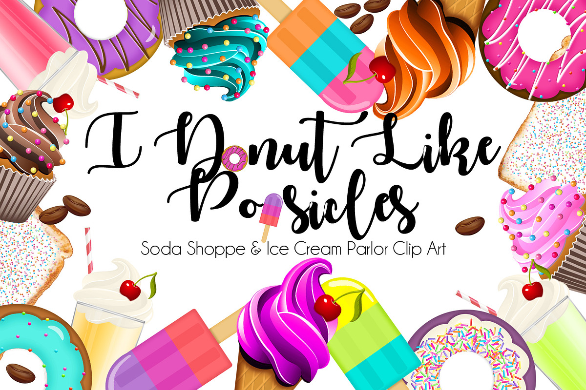 I Donut Like Popsicles in Illustrations - product preview 8