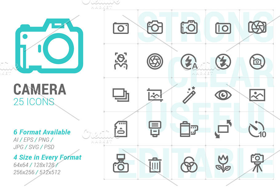 Camera Mini Icon in Camera Icons - product preview 8
