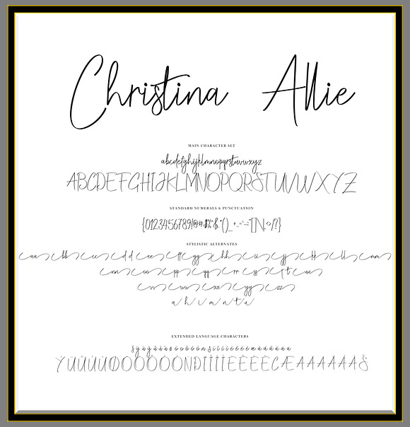 Christina  Allie in Script Fonts - product preview 2