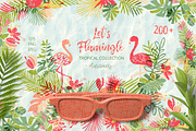 Let's Flamingle tropical collection