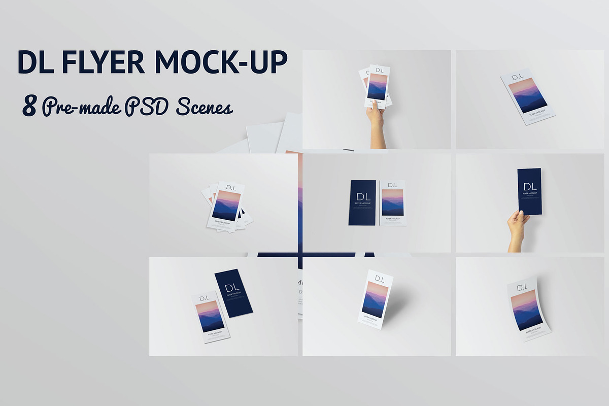 DL Flyer Mockup in Print Mockups - product preview 8