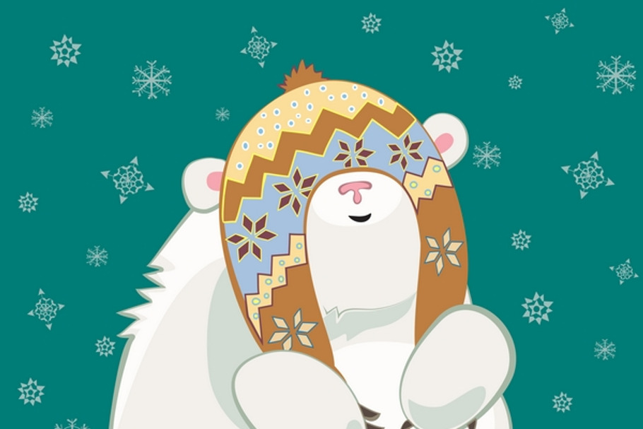 Polar bear cub in Illustrations - product preview 8