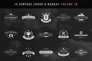 15 Retro Vintage Logotypes or Badges