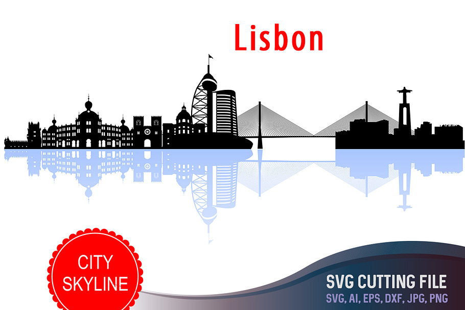 Lisbon Svg, Lisboa Cut file
