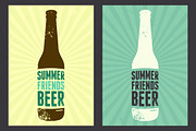 Summer Beer vintage poster.