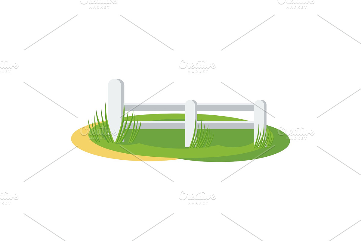 country fence illustration in Illustrations - product preview 8
