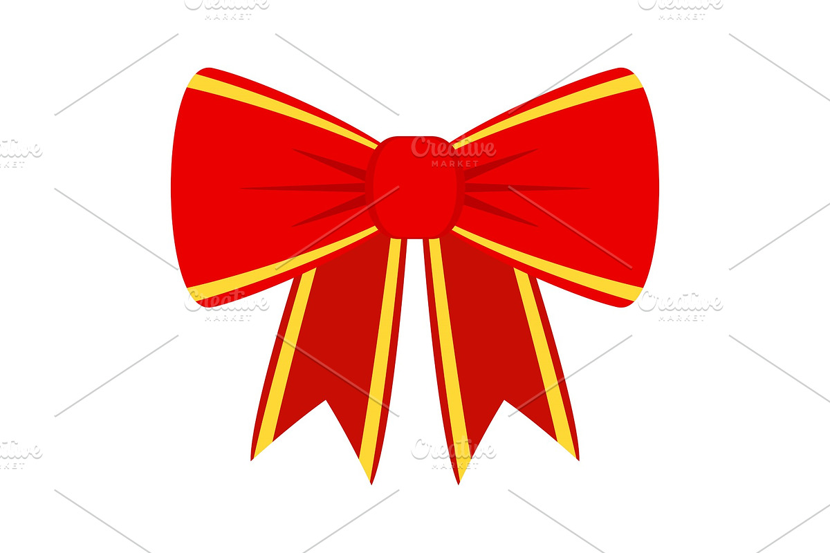 red bow for gift in Objects - product preview 8