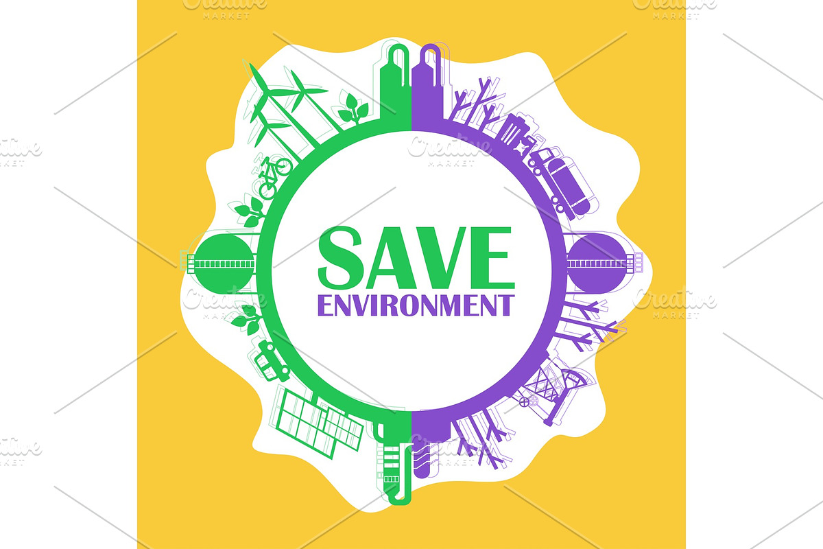 save environment concept in Illustrations - product preview 8