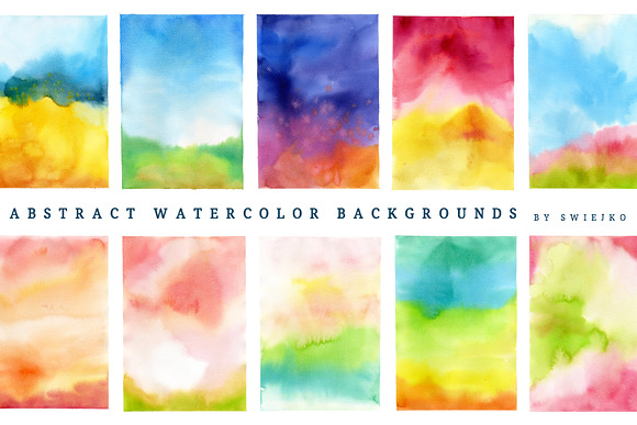 Abstract Watercolor Background in Illustrations - product preview 1
