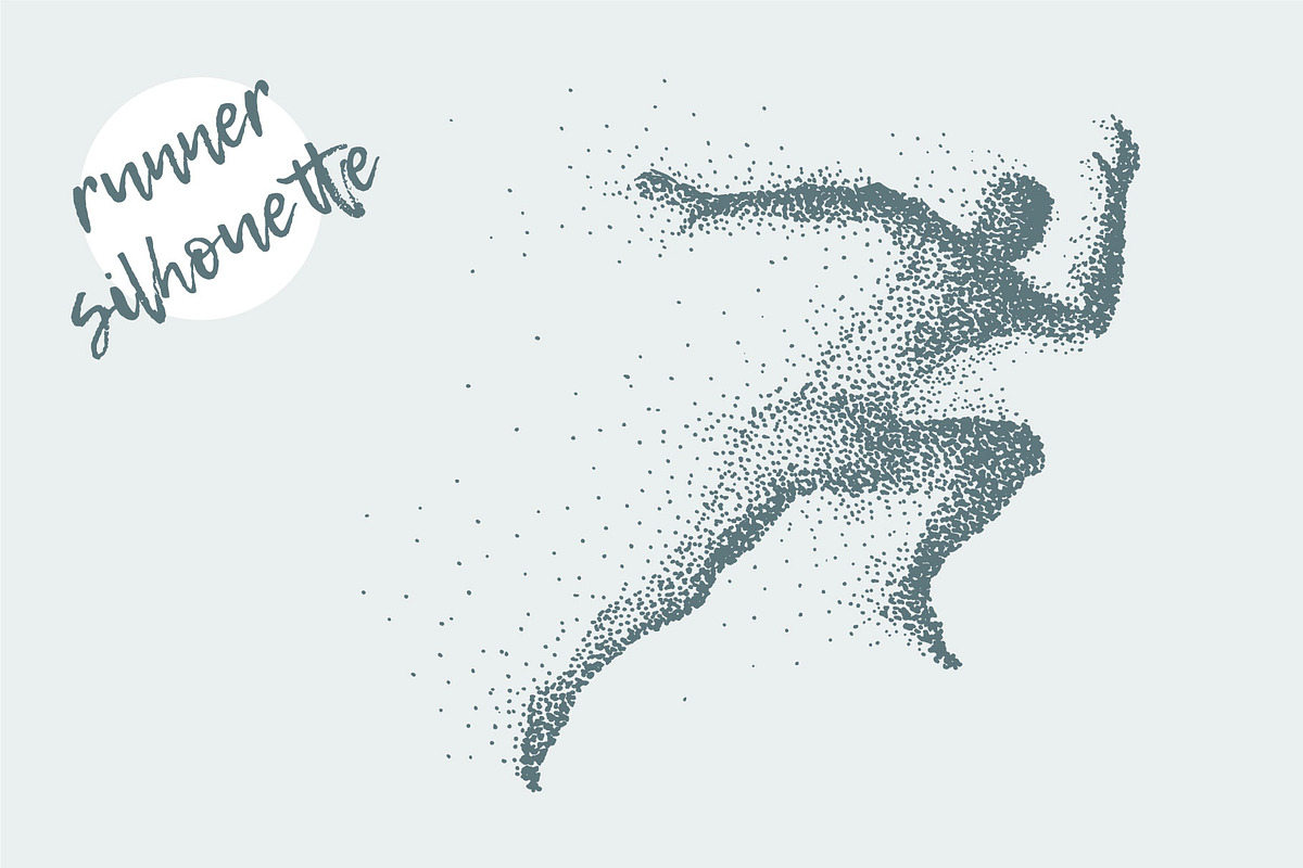 Silhouette of a runner in Illustrations - product preview 8