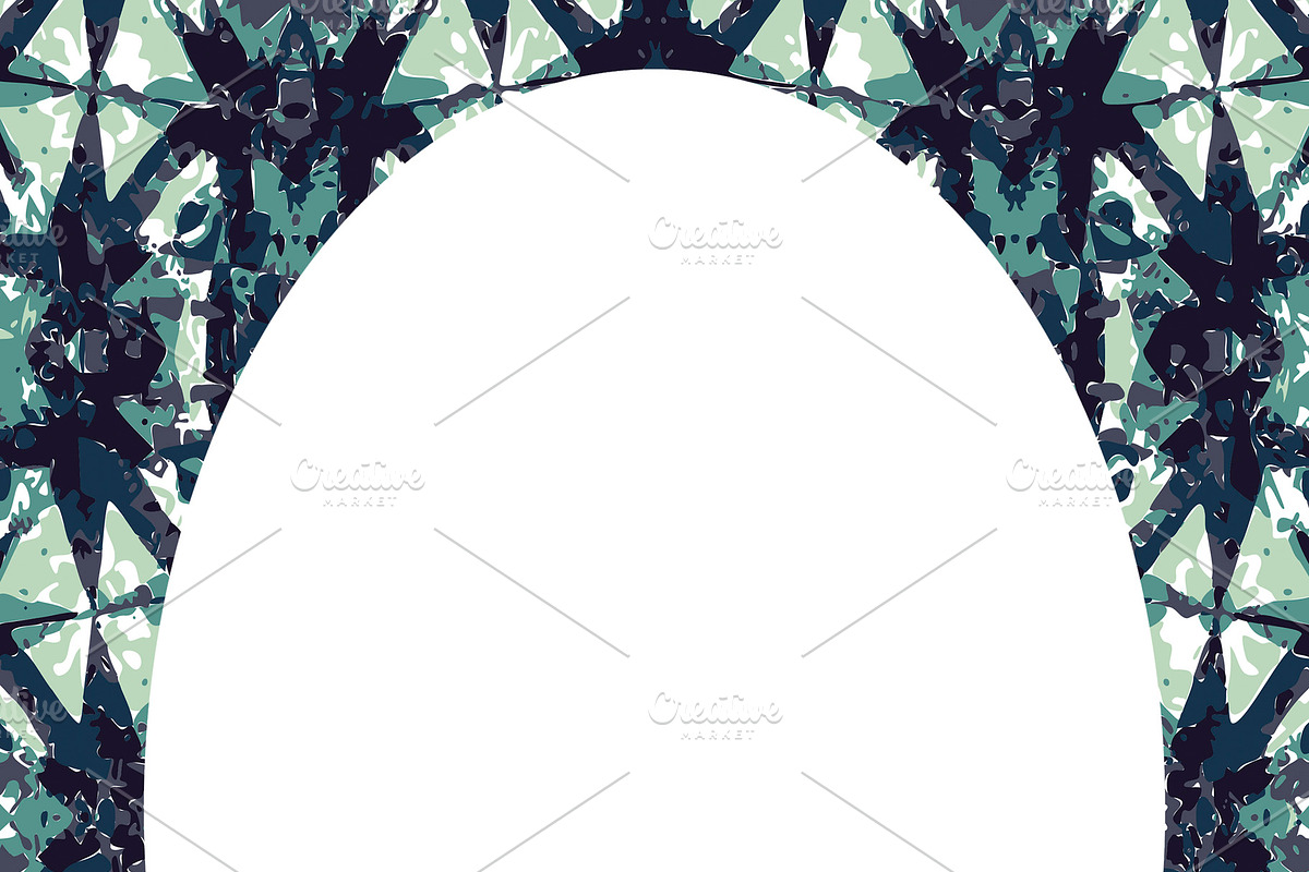Circle Frame Background with Decorated Borders in Stationery Templates - product preview 8