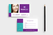 Dental Clinic Appointment Card