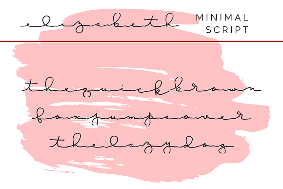 Elizabeth Minimal Font in Script Fonts - product preview 1