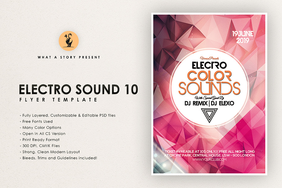 Electro Sounds 10 in Flyer Templates - product preview 8