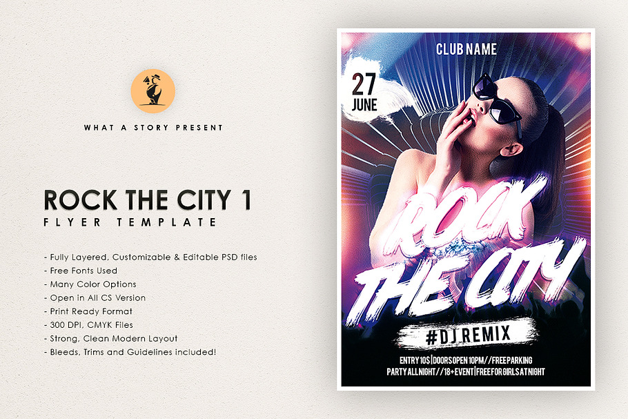 Rock The City 1 in Flyer Templates - product preview 8