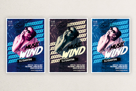Music Wind 1 in Flyer Templates - product preview 1