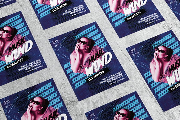 Music Wind 1 in Flyer Templates - product preview 3