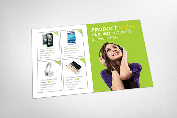 Products Postcard Template in Postcard Templates - product preview 2