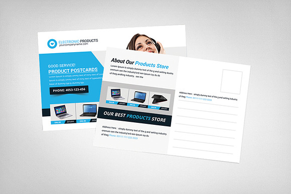Shopping Product Postcard Templates in Postcard Templates - product preview 1