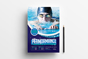 A4 Swimming Pool Poster Template