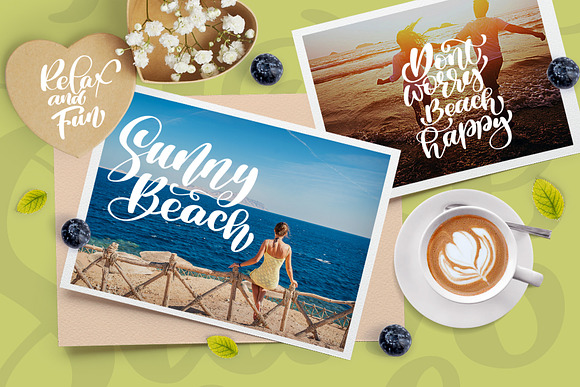 36 Calligraphic Phrases about Summer in Objects - product preview 4