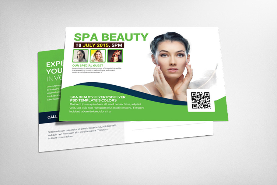 Spa Beauty Postcard Template