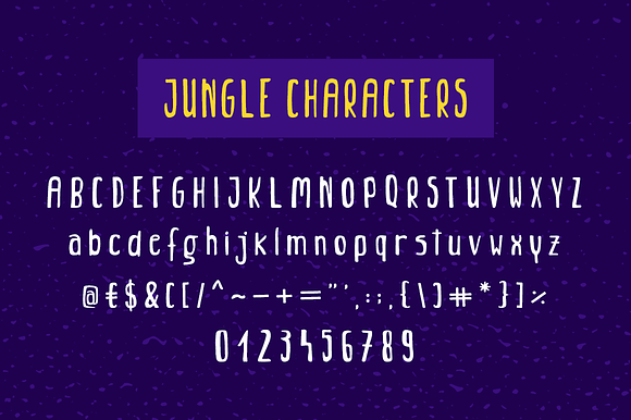 Jungle - Decorative Sans Serif in Sans-Serif Fonts - product preview 7