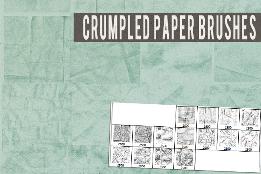 Crumpled Paper Brushes