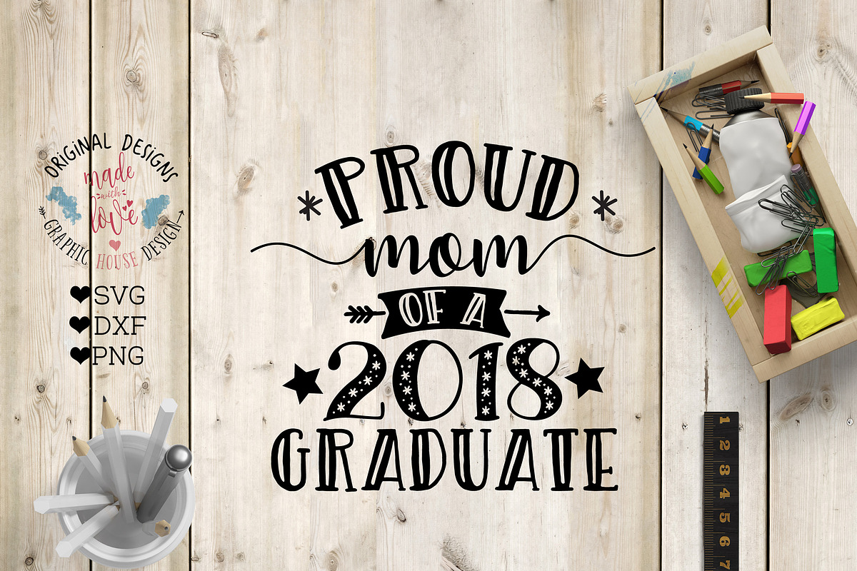 Proud Mom Of a 2018 Graduate in Illustrations - product preview 8