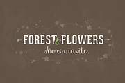 Forest & Flowers Shower Invitation